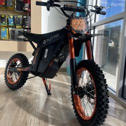 Electric Dirt Bike Tuttio Soleil 40MPH Ebike E-Dirt Bike Finance Today $10 To $100 Down Payment!
