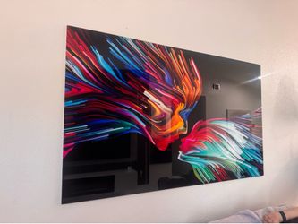 Glass wall art piece