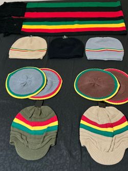 Rasta Hat and scarves for sale $25 each each