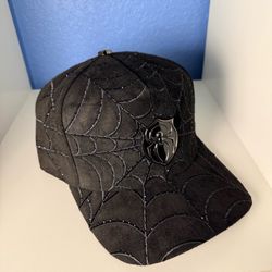 Black Spider-Man Spiderweb Baseball Cap