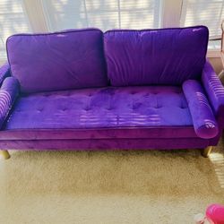 Vibrant, Purple Loveseat