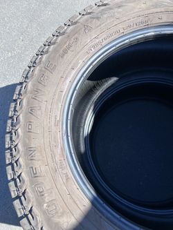 Open range 295/65R20 all terrain tires