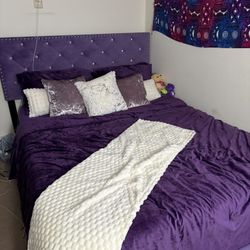 MAKLAINE Queen Bed Set w/ Headboard
