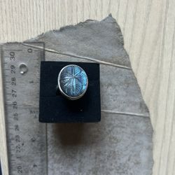 Carved Labradorite Ring