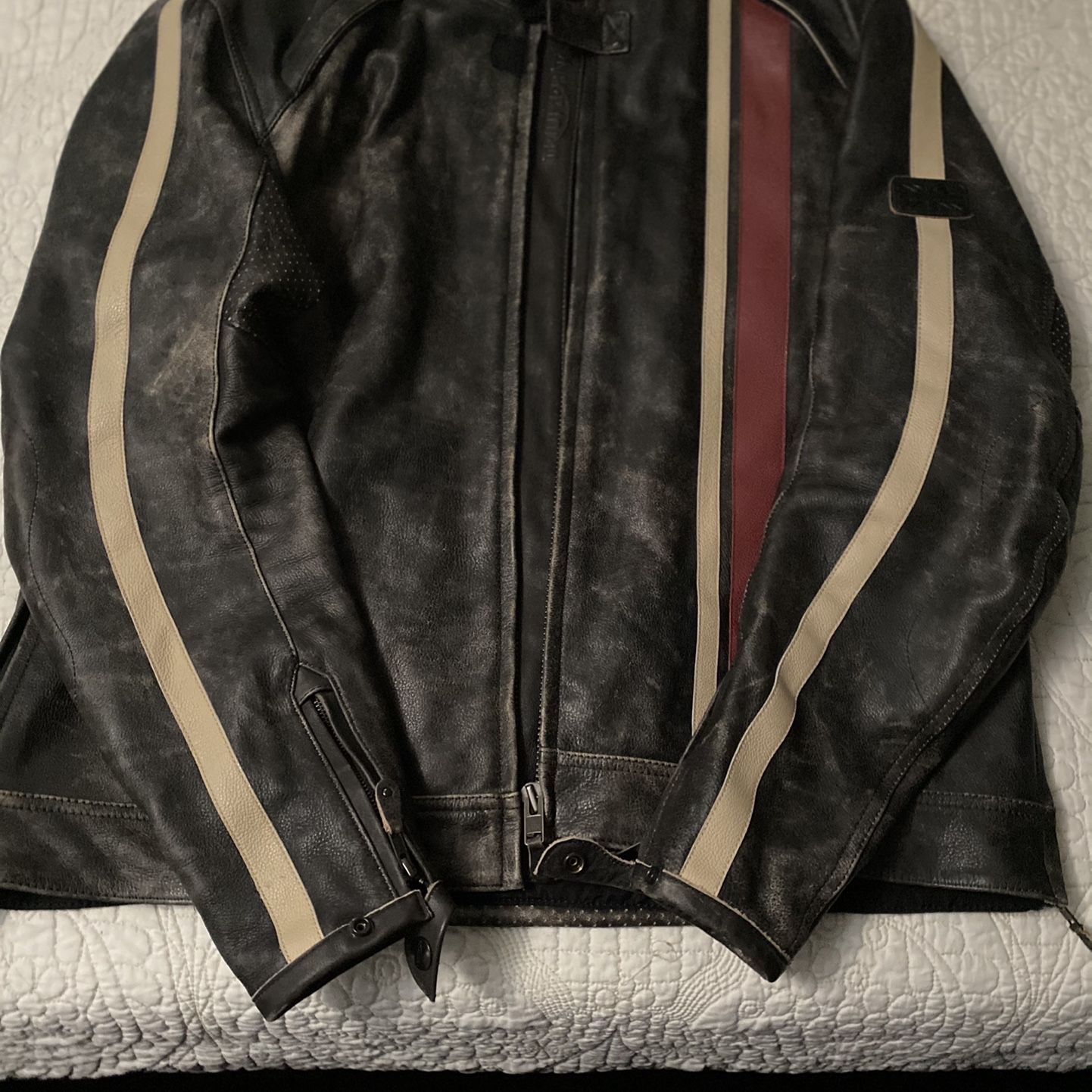 Triumph Raven II Motorcycle Leather Jacket