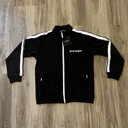 Palm Angels Track Jacket– Black/White (Size Medium and Large)