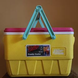 Retro Igloo Picnic Basket Cooler
