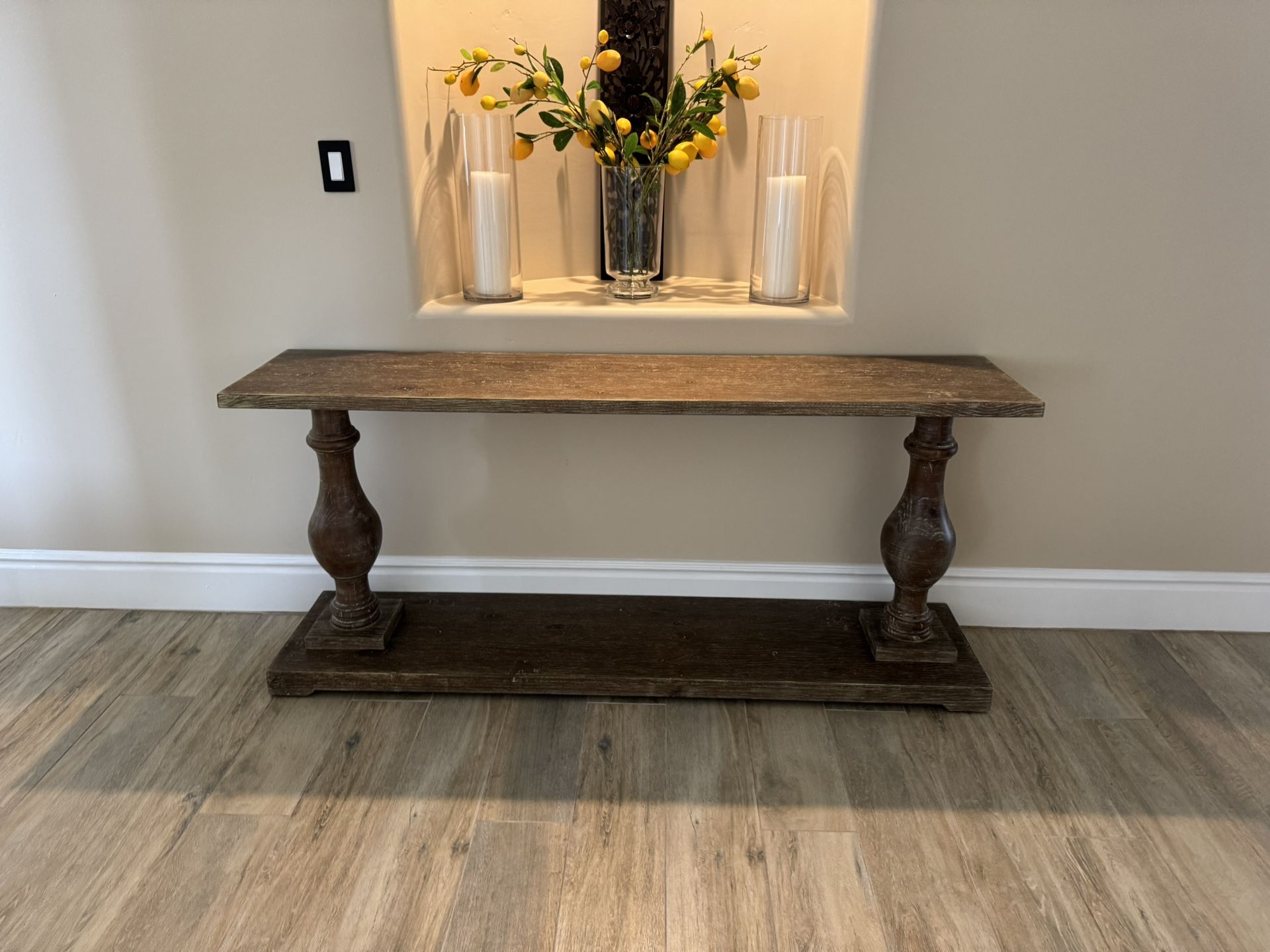 Wood Console Table