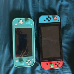 Two Nintendo Switches 