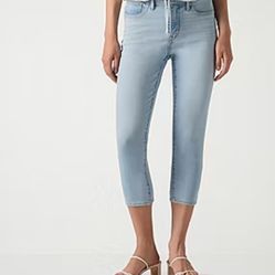 Levi's Light Wash Mid Rise Skinny  Capri Jeans