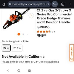 Echo Barely Used In Perfect Condition 