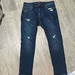Men’s Hollister Dark Blue Skinny Jeans 