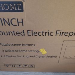36 Inch Mounted Electric Fireplace 