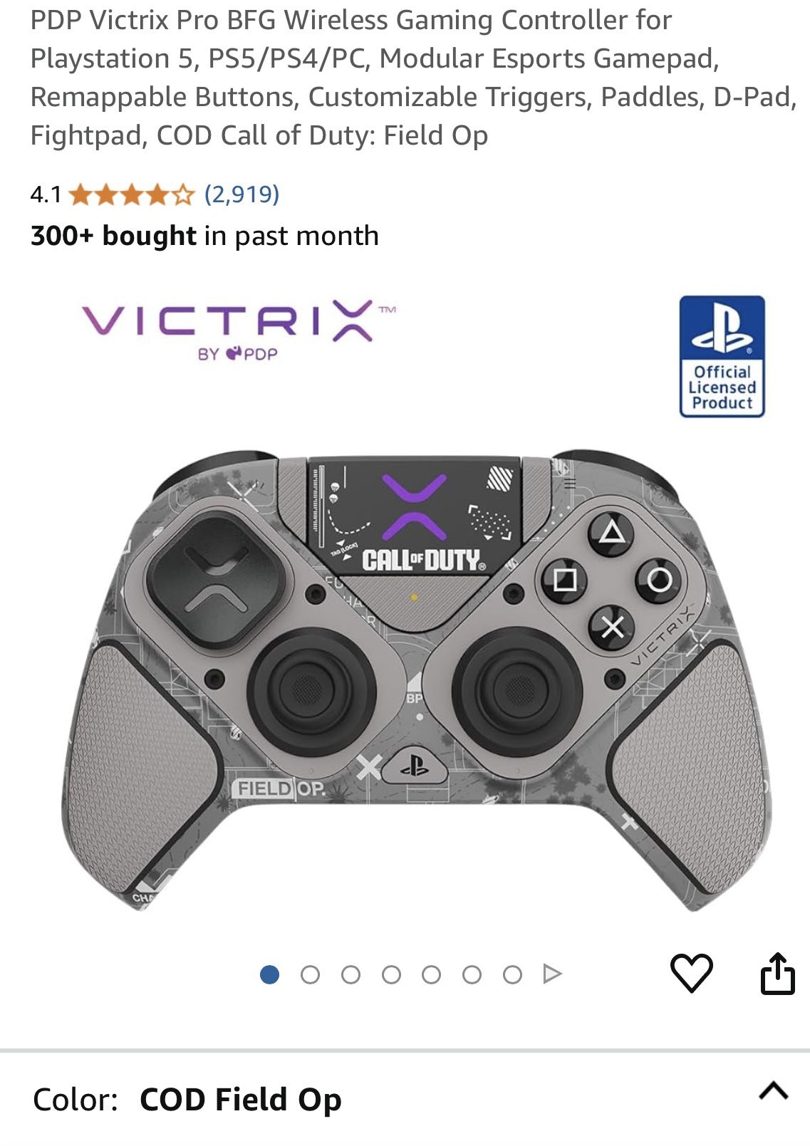 Victrix Wireless Gaming Controller for Playstation 5, PS5/PS4/PC