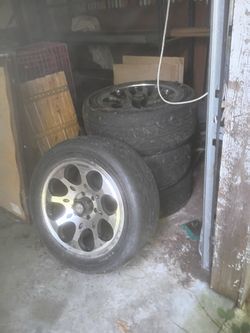 Alloy Wheels with Tires Set of 4