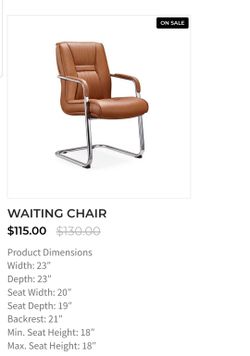 Brand new salon , Office waitting chairs