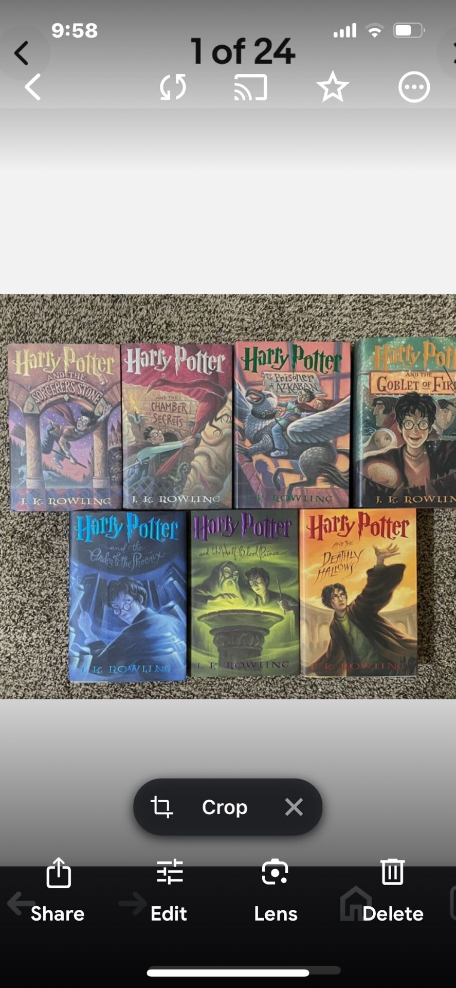 1st Edition Signed (order Of The Phoenix) With Set (unsigned)