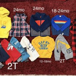 Baby Boy Clothes Lot 12-18mo to 2T