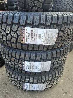 265-75-16 !!! ARISUN AGGRESSOR LT A/T !!! $520 LAS 4 LLANTAS MONTADAS Y BALANCEO INCLUIDO 👌