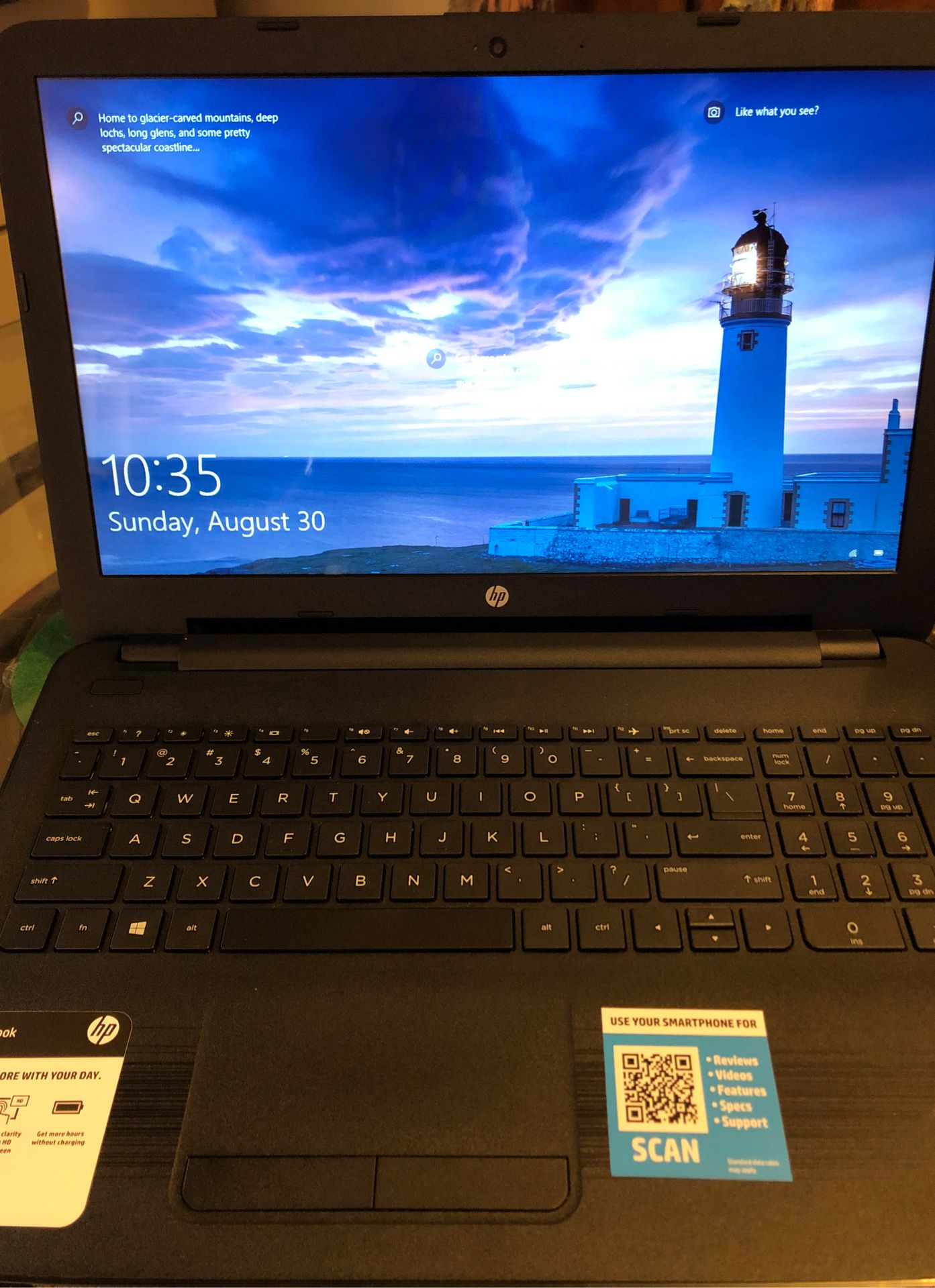 HP Touch Screen Notebook -15- ba079dx