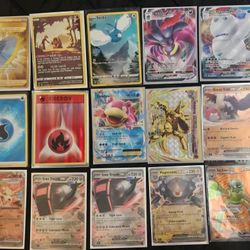 Pokemon Trading Card lot of 15! Hits. Holos. TCG. Mixed lot.