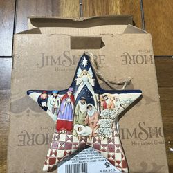 Jim Shore Nativity Star Hanging Ornament – Enesco with Box