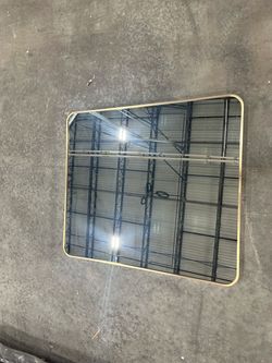 Rectangle Wall Mirror Gold Frame