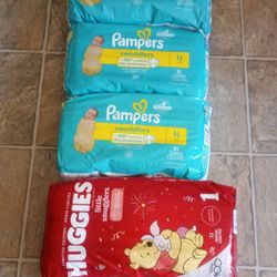 Pañales Size 1 126 en total x $45