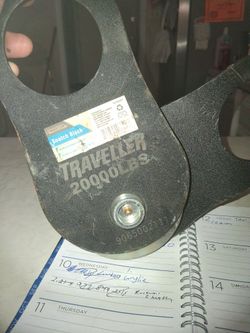 TRAVELLER SNATCH BLOCK DOUBLES WINCH CAPACITY 2000 LBS,