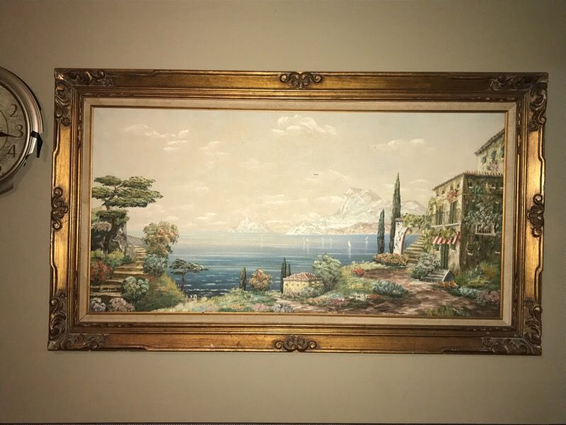 AUTHENTIC LUIGI SANDINI OIL PAINTING ON CANVAS (Rare!)