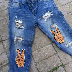 2 Denim Skinny Jeans
