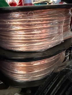 #4 bare solid copper 200ft grounding wire new roll $280 EACH