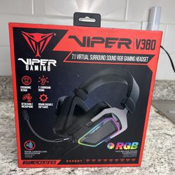 Viper V380 7.1 Virtual Surround Sound RGB Gaming Headset + Mic