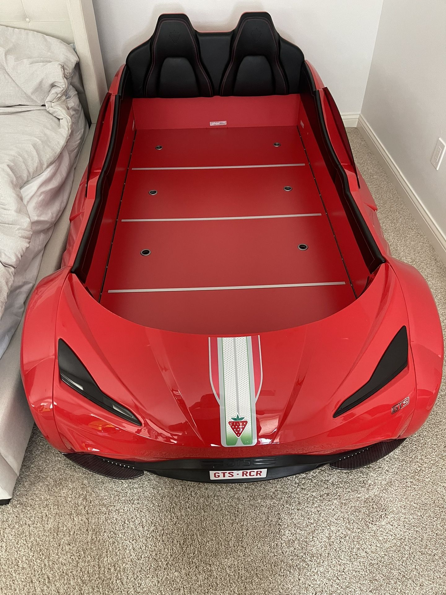 Cilek GTS Racer Kids Car Bed Red Twin Mattress Pending for Sale in
