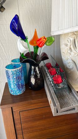 Bonito Florero De Cristal