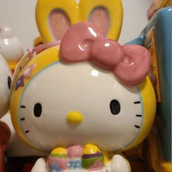 Hello Kitty Yellow Easter Bunny