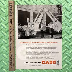 Original 1963 Case 530 Backhoe Loader Tractors Print Ad
