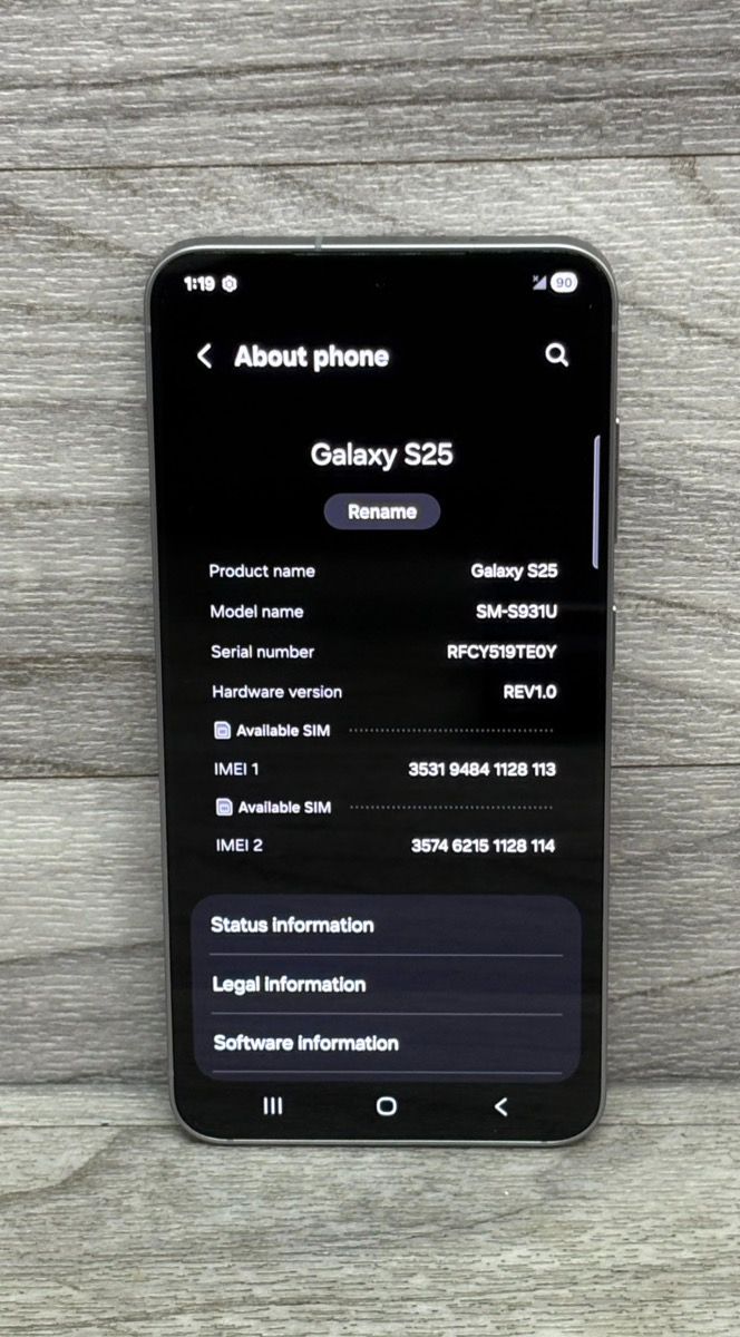 Samsung Galaxy S25 SM-S931U - 6.2" AMOLED - 128GB - Fully Unlocked Smartphone (A1D026483)