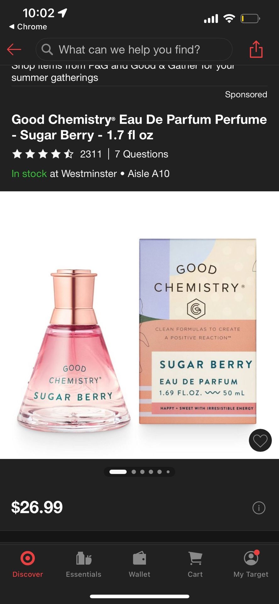 Good Chemistry Berry Perfume