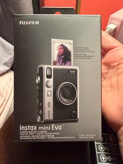Fujifilm Instax Mini Evo Hybrid Instant Camera Black
