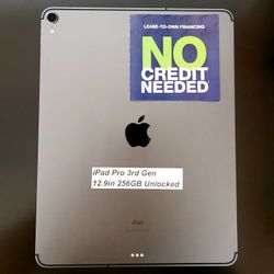 Apple IPad Pro 3rd Gen 12.9inch 256gb Unlocked. Tv 