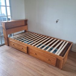 Twin BED FRAME with Extra Storage