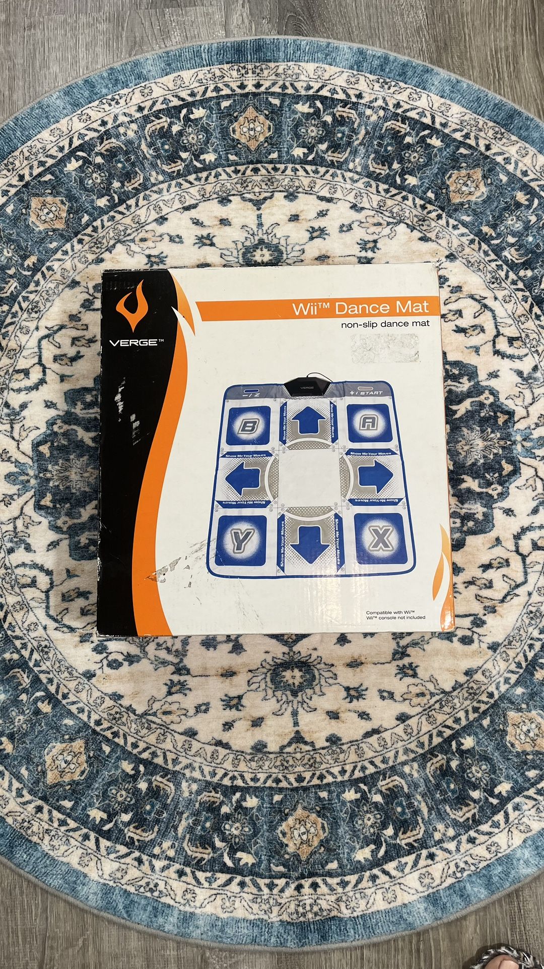 Verge Wii Dance Mat Black Blue Dance Dance Revolution Game Non Slip Pad Nintendo