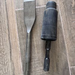 1-SDS Max  Chisel  2- SDS Max Extension