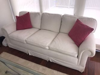 Goose down Sofa Large White