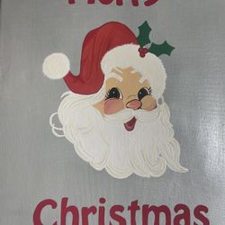 12”x16” Hand painted Santa 