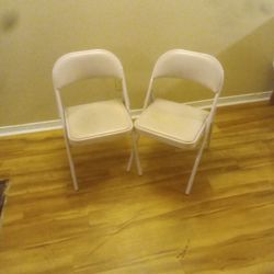 Padded Seat Folding Chairs - Set of 2