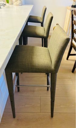 3 Upholstered barstools