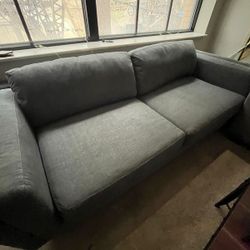 Large Grey Couch (Less Than 1.5 Year Usage)