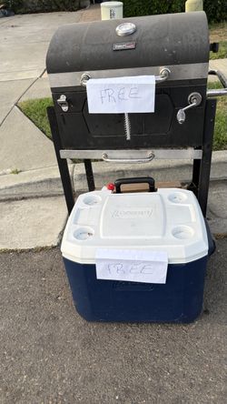 Free- charcoal grill and igloo